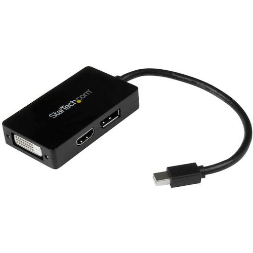 StarTech.com 見せびらかすアダプタ／ｍＤＰ－ ＤＰ， ＤＶＩ， ＨＤＭＩ／１５ｃｍ有線テレビ／ＢＫ 【品番：MDP2DPDVHD】