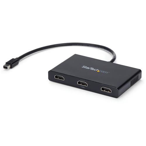 StarTech.com　ディスプレイアダプター／ｍＤＰ　１．２　－　３ｘ　ＨＤＭＩ　１．４／４Ｋ３０Ｈｚ／Ｗｉｎｄｏｗｓのみ／マルチモニター　【品番：MSTMDP123HD】