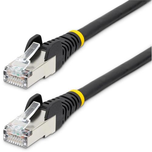 StarTech.com　カテゴリ６ａ　ＬＡＮケーブル／７．５ｍ／ブラック／１０ＧｂＥ　５００ＭＨｚ／ハロゲンフリー／ツメ折れ防止機構付　【品番：NLBK-750-CAT6A-PATCH】