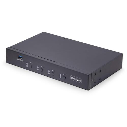 StarTech.com ＫＭ取り替えっこ／４界面／二十日鼠うつり変わり／３．５粍 ＵＳＢオーディオ／鍵盤 二十日鼠用マイコンうつり変わり器 【品番：P4A20132-KM-SWITCH】