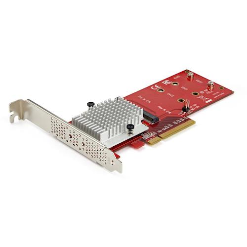 StarTech.com　Ｍ．２増設カード／ＰＣＩ　Ｅｘｐｒｅｓｓ　ｘ８／２ｘ　Ｍ．２／ＮＧＦＦ　Ｍ．２　Ｍ－Ｋｅｙ　ＮＶＭＥ　ＡＨＣＩ　ＳＳＤ　【品番：PEX8M2E2】