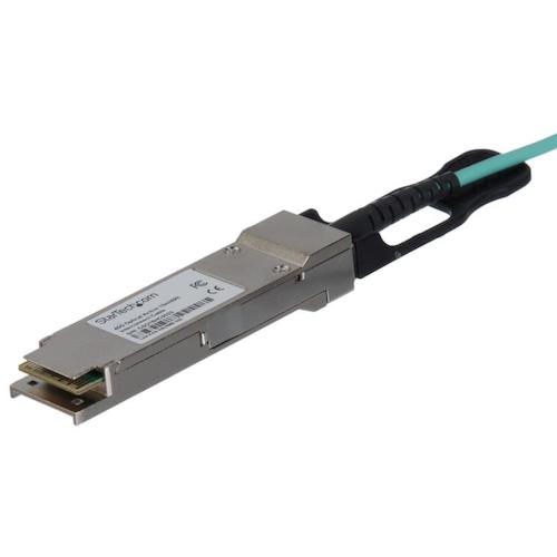 StarTech.com ＡＯＣ有線テレビ／１５ｍ／Ｃｉｓｃｏ生産物ＱＳＦＰ－Ｈ４０Ｇ－ＡＯＣ１５取り替えっこ／４０Ｇｂｐｓ／ＡＳＲ１０００相応う 【品番：QSFPH40GAO15】