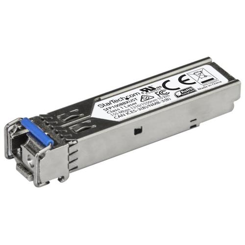 StarTech.com　ＳＦＰモジュール／ＭＳＡ対応アンコード／１００ＢＡＳＥ－ＢＸ準拠／ＢｉＤｉ光トランシーバー　【品番：SFP100BBXUST】