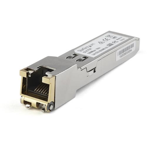StarTech.com　ＳＦＰモジュール／Ｄｅｌｌ　ＥＭＣ製ＳＦＰ－１Ｇ－Ｔ－ＥＭＣ互換／１０００ＢＡＳＥ－Ｔ準拠／銅線トランシーバー　【品番：SFP1GTEMCST】