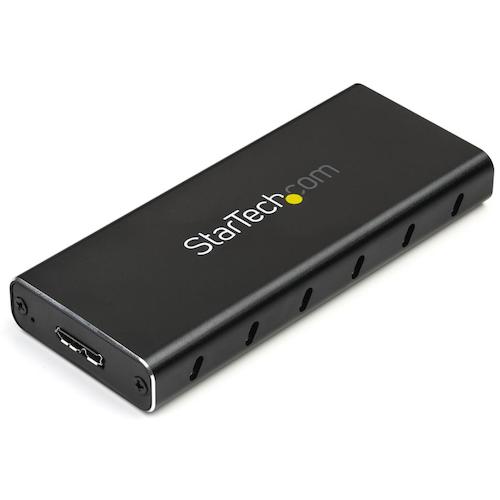 StarTech.com　外付けＳＡＴＡ　Ｍ．２　ＳＳＤケース／ＵＳＢ－Ｃ接続／ＵＳＢ　３．１（１０Ｇｂｐｓ）／Ｍ．２　ＮＧＦＦ　【品番：SM21BMU31C3】