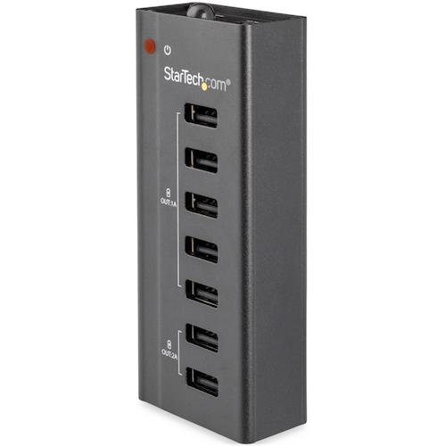 StarTech.com　ＵＳＢ充電器／７ポート／５ｘ　１Ａ　＋　２ｘ　２Ａ／ブラック／ＵＳＢ充電ステーション／タブレット・スマホ用充電タップ　【品番：ST7C51224】