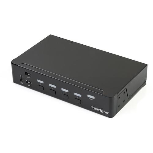StarTech.com　ＫＶＭスイッチ／４ポート／ＤｉｓｐｌａｙＰｏｒｔ／４Ｋ３０Ｈｚ／３．５ｍｍオーディオ／３ポートＵＳＢ　３．０　ハブ　【品番：SV431DPU3A2】