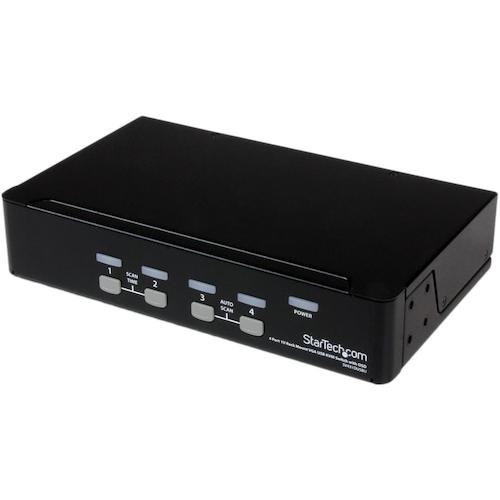 StarTech.com　ＫＶＭスイッチ／４ポート／ＶＧＡ／１Ｕラックマウント対応／ＰＣ　パソコン　ＣＰＵ　切替器　【品番：SV431DUSBU】 34,492円