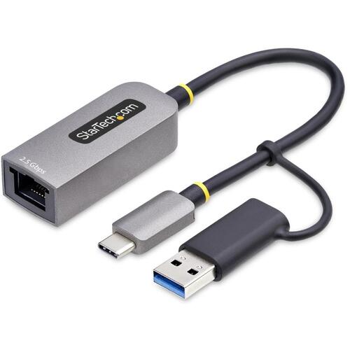 StarTech.com　有線ＬＡＮアダプター／ＵＳＢ－Ｃ＆Ａ接続／ＵＳＢ　３．２　Ｇｅｎ１／１／２．５Ｇｂｐｓ／ギガビットイーサネットアダプター　【品番：U2GA-USB-C-ETHERNET】