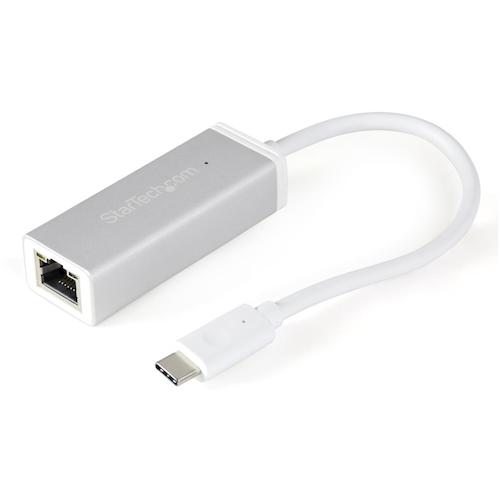 StarTech.com　ＬＡＮアダプター／ＵＳＢ－Ｃ／１ｘ　ＲＪ４５／１０／１００／１０００　Ｍｂｐｓ／シルバー　【品番：US1GC30A】