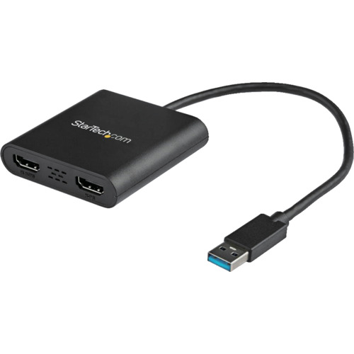 StarTech.com　ディスプレイアダプター／ＵＳＢ－Ａ　－　２ｘ　ＨＤＭＩ／ＵＳＢ　３．０／Ｗｉｎのみ対応　【品番：USB32HD2】