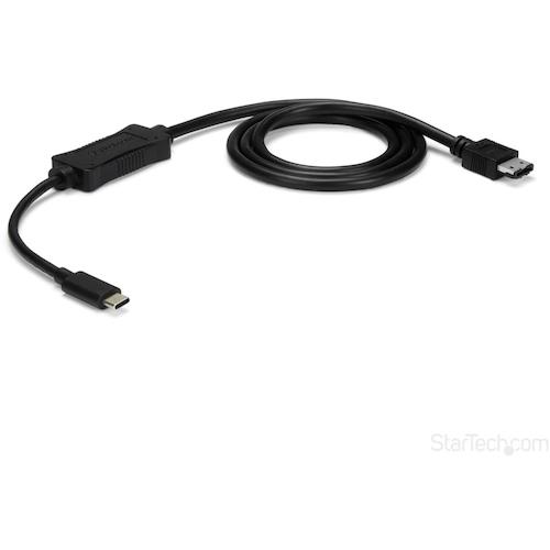 StarTech.com　ＵＳＢ－Ｃ　－　ｅＳＡＴＡ　変換ケーブル／ＨＤＤ／ＳＳＤ／ＯＤＤドライブ用／５　Ｇｂｐｓ／ＴＢ３／タイプＣ変換アダプター　【品番：USB3C2ESAT3】