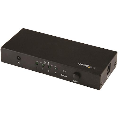 StarTech.com　ビデオスイッチャー／ＨＤＭＩ／４入力１出力／４Ｋ６０Ｈｚ／７．１ｃｈオーディオ　【品番：VS421HD20】