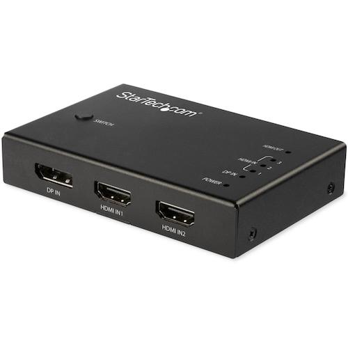 StarTech.com　ＨＤＭＩディスプレイ切替機／４入力１出力／４Ｋ６０Ｈｚ／自動切替機能／３ｘ　ＨＤＭＩ／１ｘ　ＤｉｓｐｌａｙＰｏｒｔ　【品番：VS421HDDP】