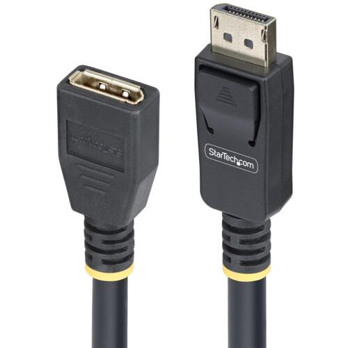 StarTech.com ＤｉｓｐｌａｙＰｏｒｔ １．４延長ケーブル／３ｍ／８Ｋ６０Ｈｚ ４Ｋ１４４Ｈｚ／３２．４Ｇ／オス－メス／モニターケーブル 【品番：10F-DP14-EXTEND-CBL】