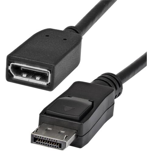 StarTech.com ＤｉｓｐｌａｙＰｏｒｔ １．２延長ケーブル／１．８ｍ／４Ｋ６０Ｈｚ／オス－メス／ブラック／延長コード モニターケーブル 【品番：DPEXT6L】
