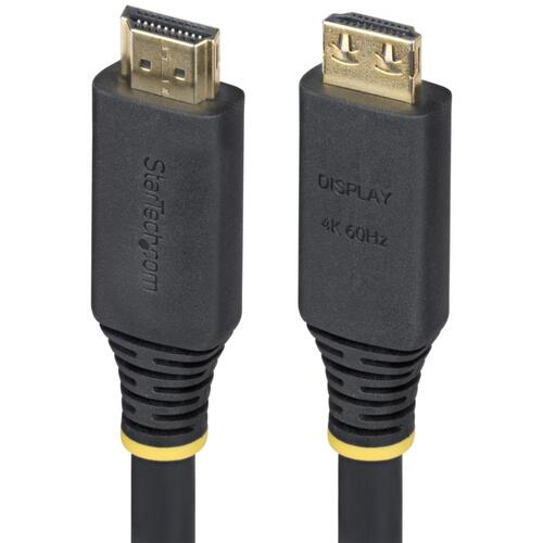 StarTech.com ＨＤＭＩ ２．０有線テレビ／抜け押しとどめる繋ぎ／１０．６ｍ／４Ｋ６０Ｈｚ／Ｈｉｇｈ Ｓｐｅｅｄ／管する 見せびらかす用 【品番：HDMI2-CABLE-GRIP-35F】
