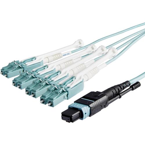 StarTech.com　光ファイバーケーブル／ＯＭ３　マルチモード／３ｍ／ＭＴＰ－４ｘＬＣ／８芯／デュプレックス／ＭＰＯ／オプティカルケーブル　【品番：MPO8LCPL3M】 29,108円
