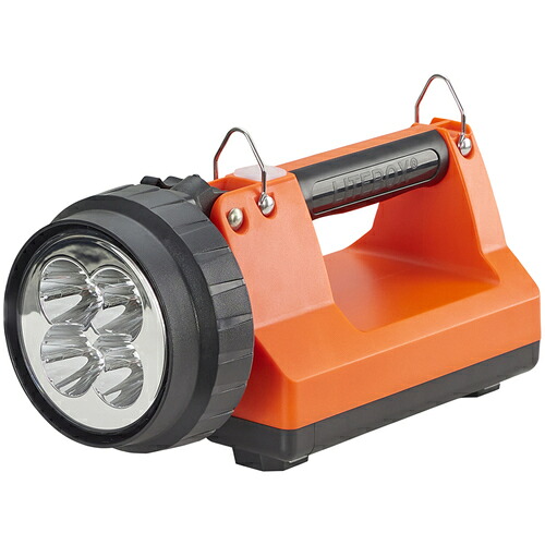 Streamlight　充電式ポータブル投光器　Ｅスポットファイヤーボックス　標準セット（オレンジ）　【4個】　【品番：998F】