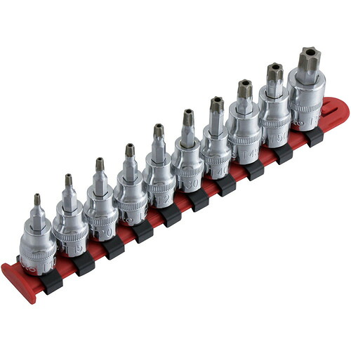 スエカゲツール　Ｐｒｏ&minus;Ａｕｔｏ　３／８&rdquo;ＤＲ．ダイヤモンドチップスペシャルビットソケットセット　【品番：P-DTBST10S】｜住設プロ　店
