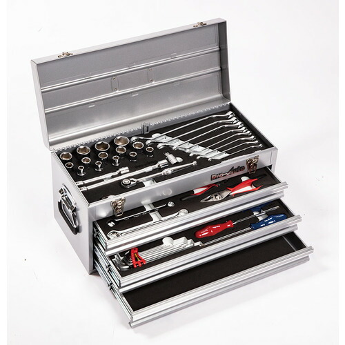 スエカゲツール　Ｐｒｏ－Ａｕｔｏ　１／２”ＤＲ．５７ＰＣ．ツールキット　シルバー　【品番：TE-457S】 42,771円