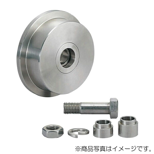 スガツネ工業　LAMP　ステンレス 重量用戸車 JS325型 枠無L型　【品番：JS325-200L】｜住設プロ　店