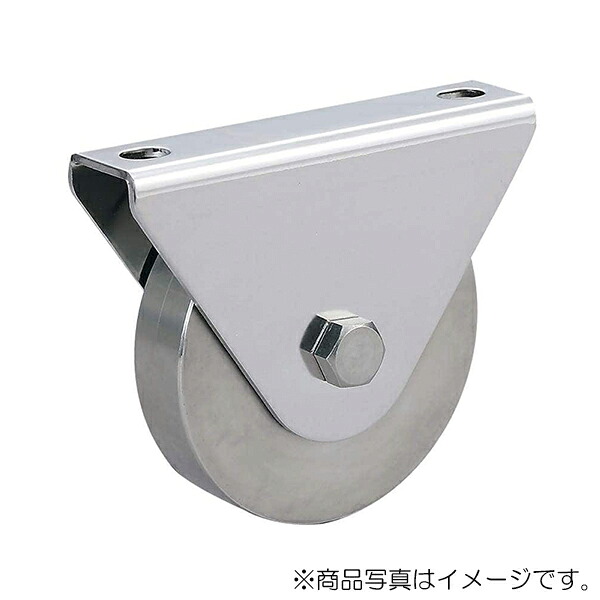 スガツネ工業 LAMP ステンレス鋼 掛け目用戸車 JS375型 枠付平型 【品番：JS375-50F】