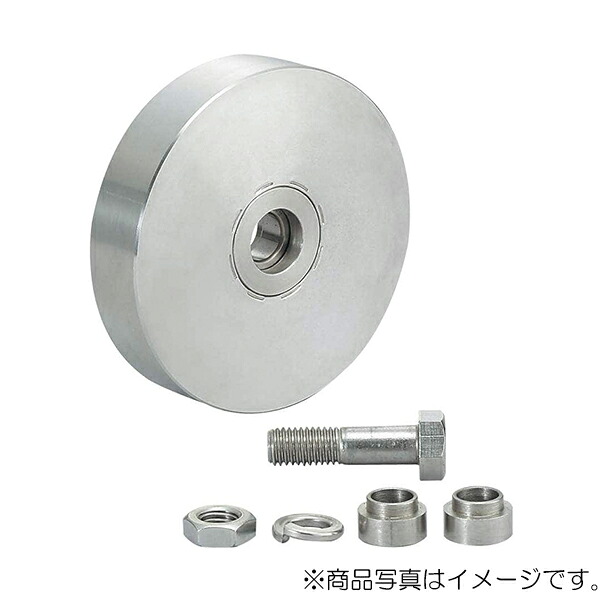 スガツネ工業 LAMP ステンレス鋼 掛け目用戸車 JS385型 枠無平型 【品番：JS385-200F】