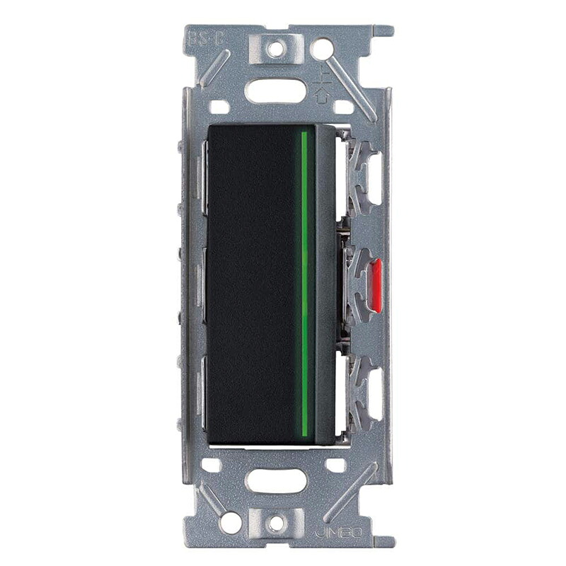 スガツネ工業 ガイドランプ付埋込シングルスイッチ PXP-J-NKW01009型 ソフトブラック 【品番:PXP-J-NKW01009-SB】|住設プロ 店