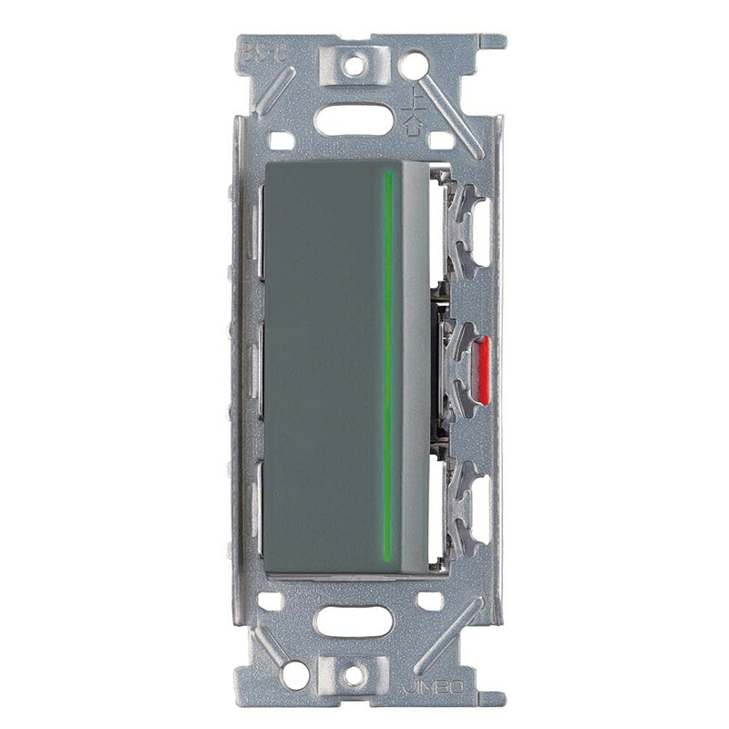 スガツネ工業　ガイドランプ付埋込シングルスイッチ PXP-J-NKW01009型　ソリッドグレー　【品番：PXP-J-NKW01009-SG】
