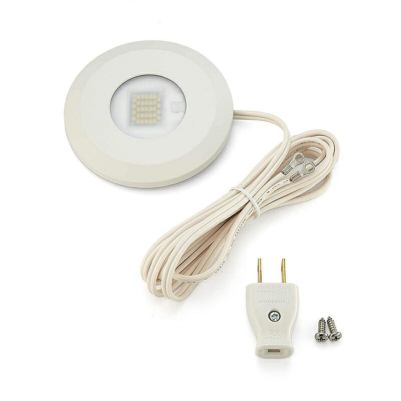 スガツネ工業　LAMP　LEDスリムライト SL-RS2-100型 丸形面付タイプ　ホワイト　【品番：SL-RS2-100-WNWT】｜住設プロ　店