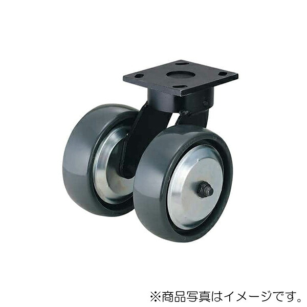 スガツネ工業 DARCOR 掛け目用キングピンレスキャスター 双輪お皿印字機 自在車 【品番：SUG-31-KP2408-PSE】