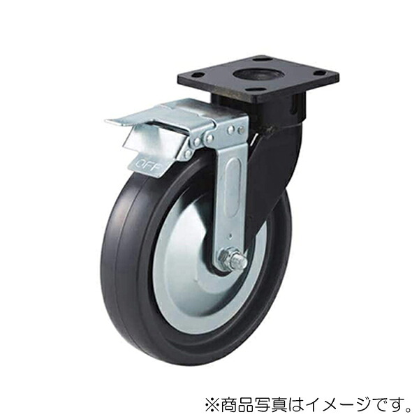 スガツネ工業 DARCOR 掛け目用キングピンレスキャスター 単輪一皿手合い 自在車 打ちきり付 【品番：SUG-31-KP-408B-PLE】