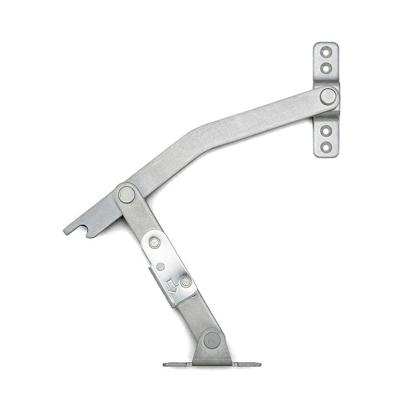 スガツネ工業　LAMP　ステンレス ロック付重量扉用ステー YA-1216型　【品番：YA-1216L】