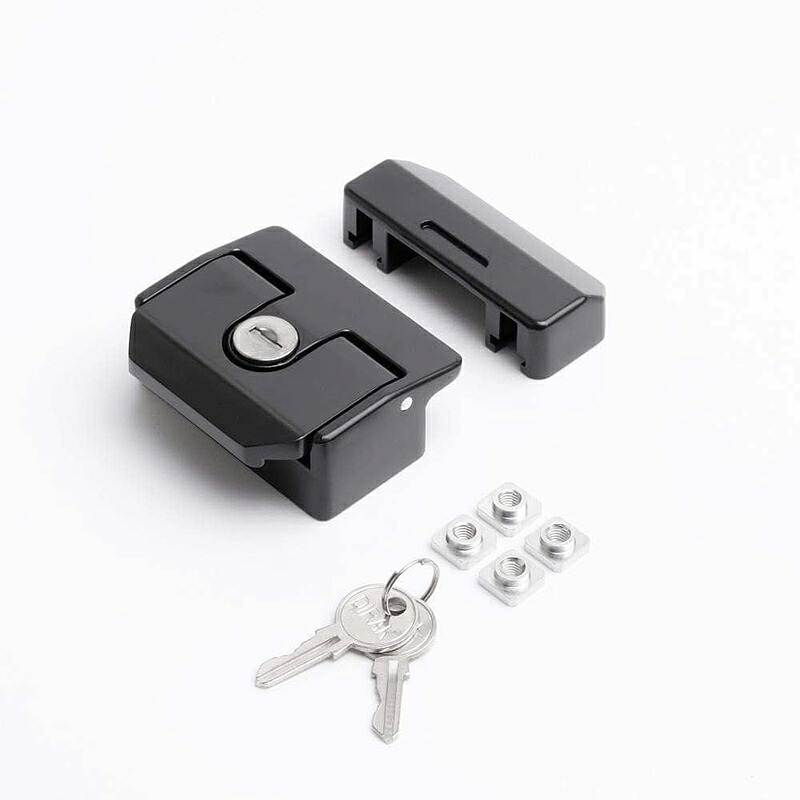 スガツネ工業　DIRAK　開き戸用ラッチ錠 265-96型 アルミフレーム用　ブラック　【品番：265-9602-D】｜住設プロ　店