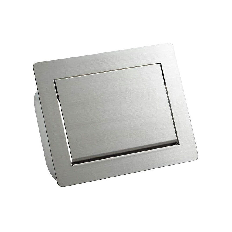 スガツネ工業　LAMP　ステンレス ダンパー付屑入投入口 AZ-GD232-HL 蓋付 傾斜面取付タイプ PAT　【品番：AZ-GD232-HL】 16,170円