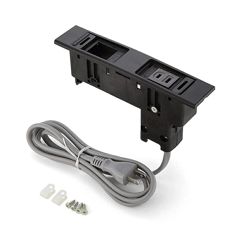 スガツネ工業　LAMP　デスクトップマルチタップ DML型（横長タイプ）　ブラック　【品番：DML-PB-BL】