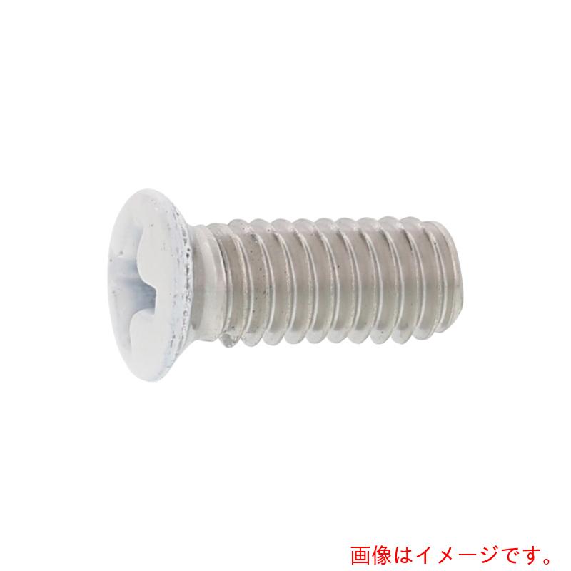 サンコーインダストリー（SUNCO） 頭部ホワイトステン（＋）丸皿小ネジＤ６ 小頭 ４×１０ （２０００本入） 【品番：00-02-0007-00400100-A0】
