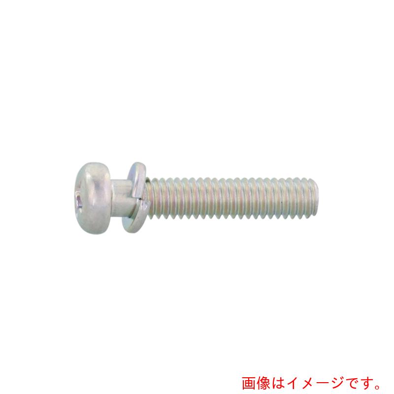 サンコーインダストリー(SUNCO) 組込みねじ (+)ナベP=2(鉄(または標準)・クロメート) M2.6×40(500本入) 【品番:10-00-0002-00260400-02】