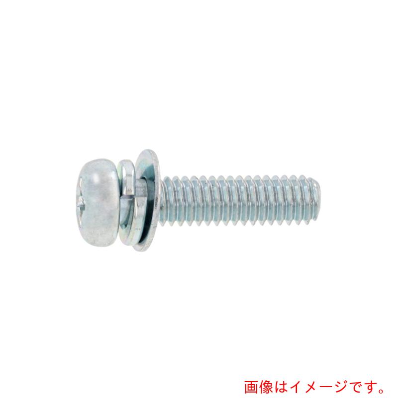サンコーインダストリー（SUNCO）　組込みねじ　（＋）ナベＰ＝４（鉄（または標準）・ＺＥＣコート（下地三価ホワイト）　Ｍ４×５０（４００本入）　【品番：10-00-0004-00400500-Z3】