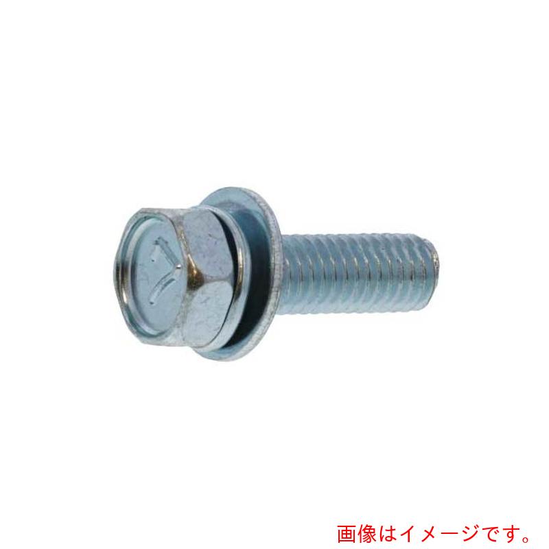 サンコーインダストリー(SUNCO) 組込みねじ 7マーク アプセット P=3(鉄(または標準)・三価ホワイト) M6×15(500本入) 【品番:10-00-7003-00600150-03】|住設プロ 店