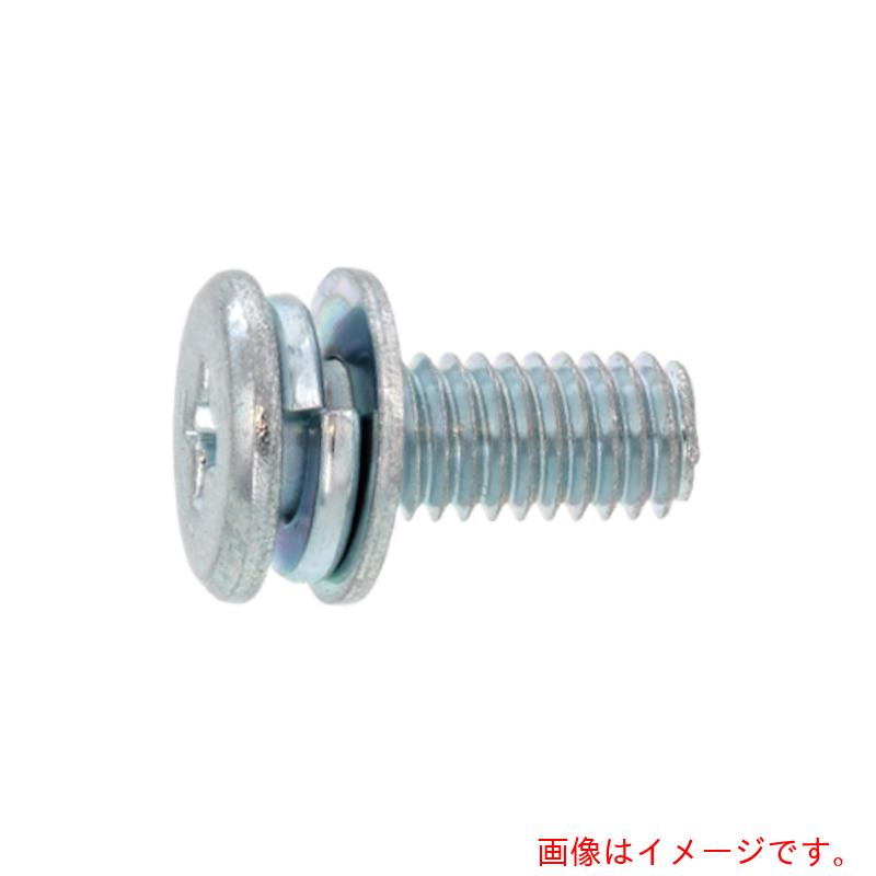 サンコーインダストリー（SUNCO）　組込みねじ　（＋）スリムヘッドＰ＝４（鉄（または標準）・三価ホワイト）　Ｍ３×６（１５００本入）　【品番：10-00-A304-00300060-03】