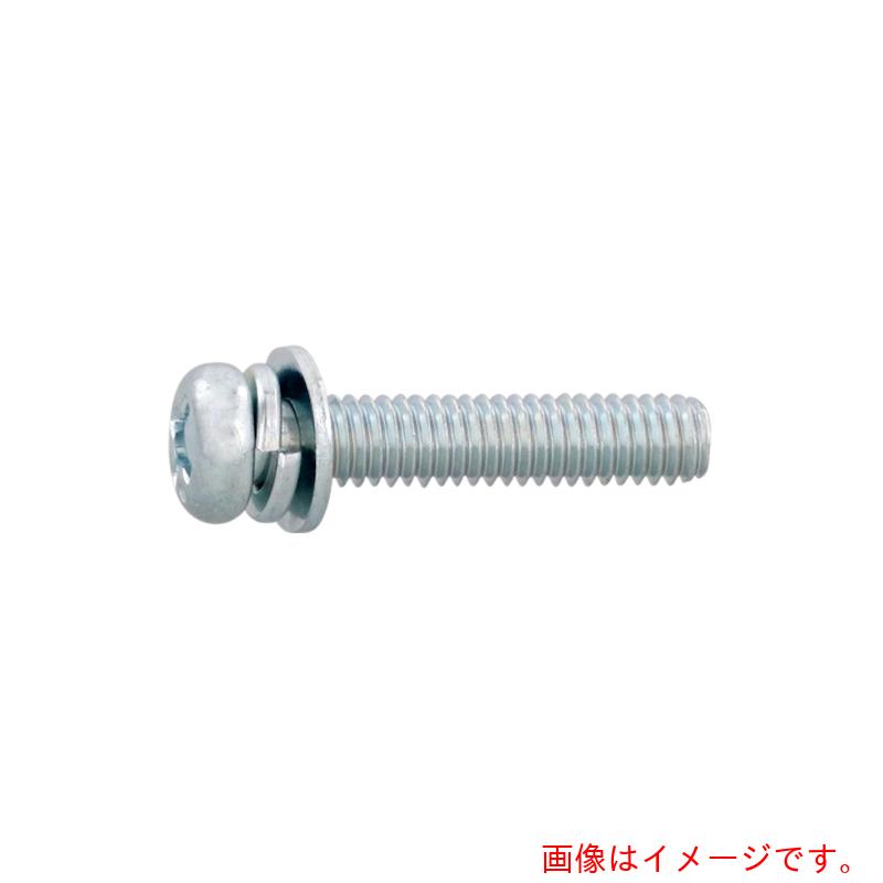 サンコーインダストリー（SUNCO）　組込みねじ　（＋）ナベＩ＝４（黄銅・ニッケル）　Ｍ２．３×６（４０００本入）　【品番：10-01-0014-00230060-05】