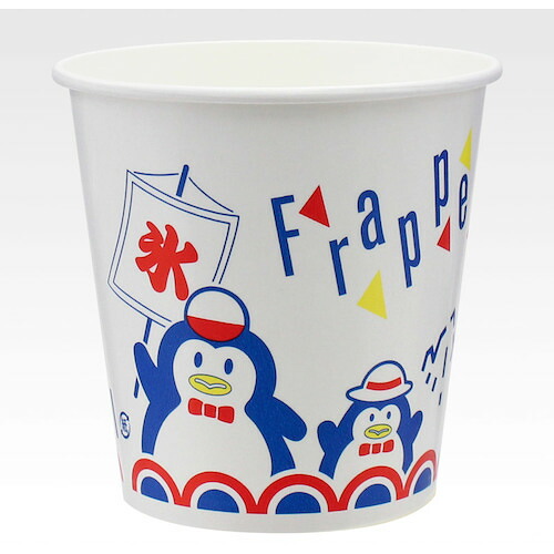 サンナップ（SUNNAP）　ＳＭ－４００ＰＰ　ピースペンギン柄　カキ氷カップ　（１５００入）　【品番：020235】