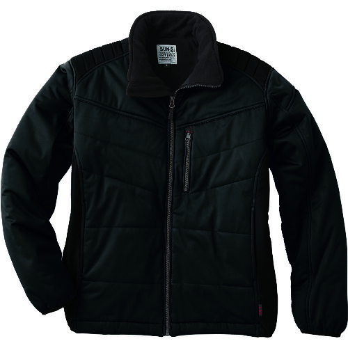 サンエス（SUN・S）　ストレッチ防寒ブルゾン　ブラックＸブラック色　ＸＬサイズ　【品番：BO31600-9-XL】