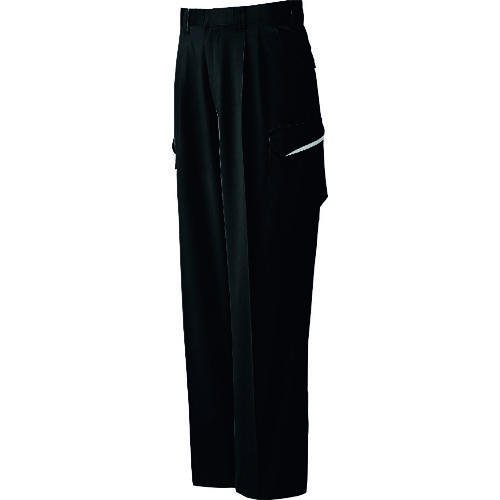 サンエス（SUN・S）　夏　ツータックカーゴパンツ　ブラック色　７９サイズ　【品番：WA10475-9-79】