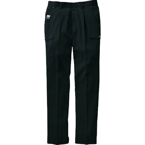サンエス（SUN・S）　夏　ワンタックカーゴパンツ　ブラック色　９１サイズ　【品番：WA11815-9-91】