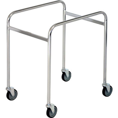 【別途貨物輸送あり】スーパーメイト（SUPERMATE） カゴ手押し車 ３３Ｌ ３８０×５０５×５５５ Crメッキ 【品番：KD-33L】