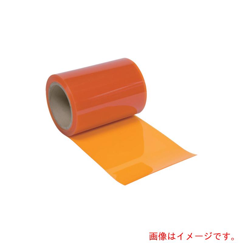 【別途貨物輸送あり】スワロン（SW） ストリップドアーシート 平ったい静電殺虫剤オレンジ色４ｔ×３００×３０Ｍ巻 【品番：FO40030030A】