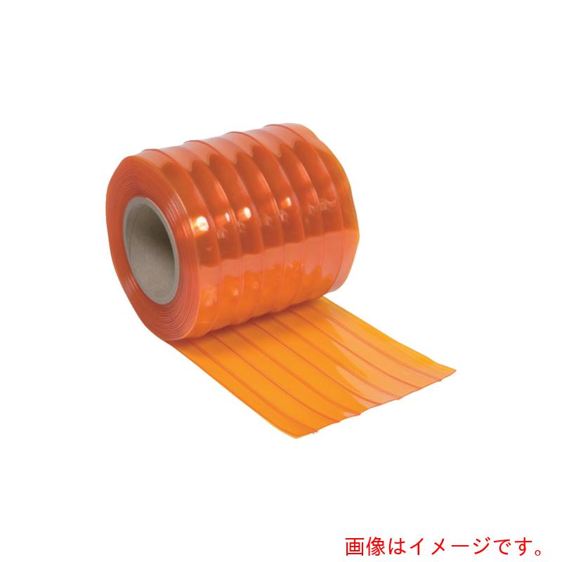 スワロン（SW）　ストリップドアーシート　リブ付静電防虫オレンジ２ｔ×２００×３０Ｍ巻　【品番：RO20020030A】